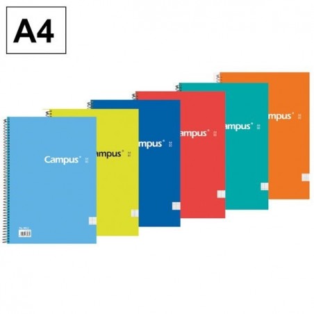 Libreta Folio T.D Campus Cuadros Liso