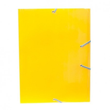 Carpeta gomas Carton Plus Folio Amarillo