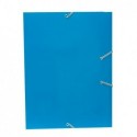 Carpeta gomas Carton Plus Folio Azul