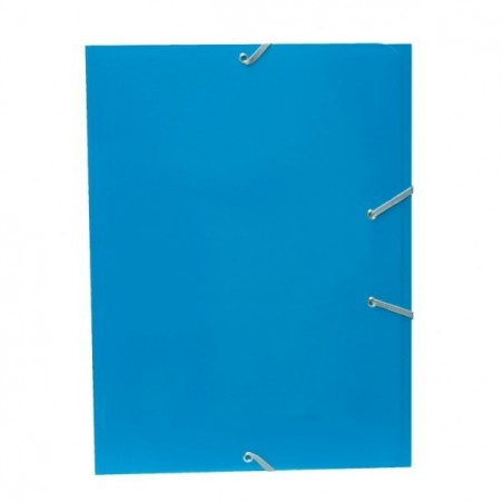Carpeta gomas Carton Plus Folio Azul