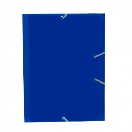 Carpeta gomas Carton Plus Folio Azul Marino
