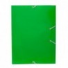 Carpeta gomas Carton Plus Folio Verde