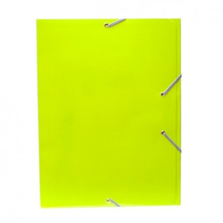 Carpeta gomas Carton Plus Folio Verde Claro