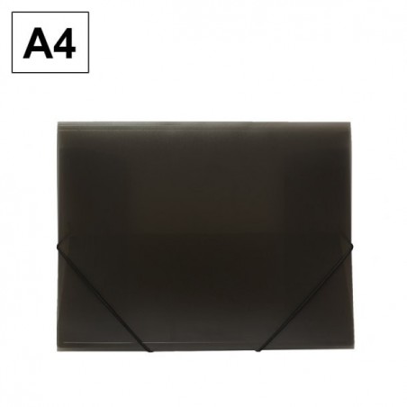 Carpeta Gomas Plastico A4 Humo