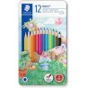 12 Lapices Madera Caja Metal Staedtler