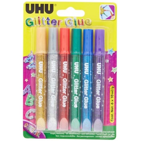 Blister Glitter Glue 6uds