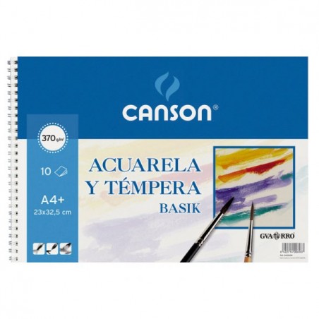 Bloc Acuarela 370g A4 Canson 10 Hojas