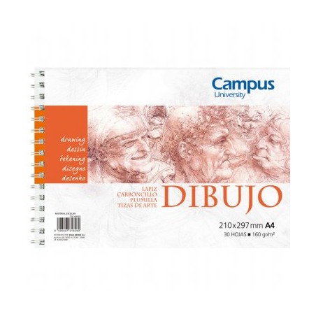 Bloc Dibujo Campus Liso 160gr 30h