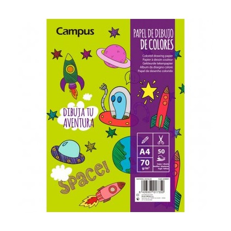 Bloc dibujo Papel de colores