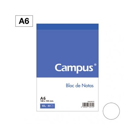 Bloc Notas A6 Campus Liso