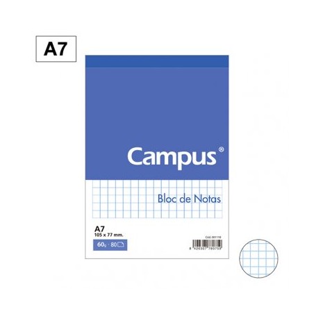 Bloc Notas A7 Campus Cuadros