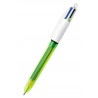Boligrafo Bic 4 colores Fluo