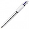 Boligrafo Bic 4 colores Shine Plata