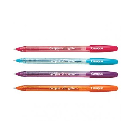 Boligrafo Gel Campus 4uds Glitter