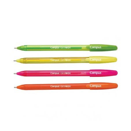 Boligrafo Gel Campus 4uds Neon