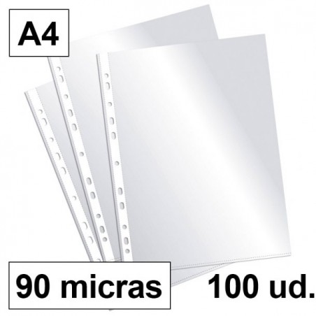 Caja Fundas Multitaladro A4 Makro 100 uds