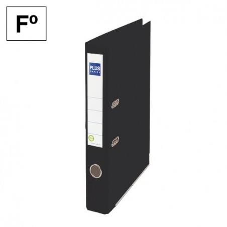 Carpeta 2 anillas Lomo Estrecho E-1R Negro