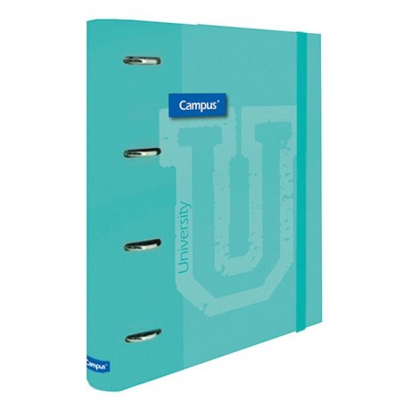 Carpeta 4 anillas Campus Soft con Recambio Azul Cl