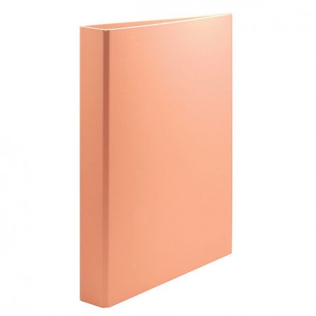 Carpeta 4 Anillas Plus 25mm Naranja Pastel