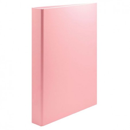 Carpeta 4 Anillas Plus 25mm Rosa Pastel