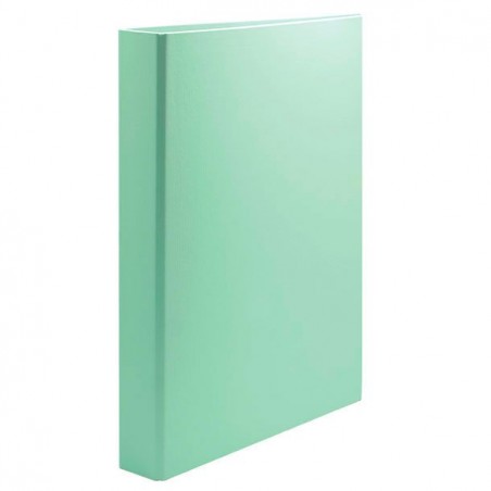 Carpeta 4 Anillas Plus 25mm Verde Pastel