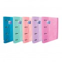 Carpeta A4 Oxford 4 anillas con recambio Color Pastel