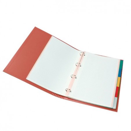 Carpeta Cartón Plus 4a 25mm Gomas con Recambio Roja