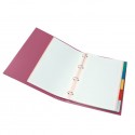 Carpeta Cartón Plus 4a 25mm Gomas con Recambio Rosa Fuerte