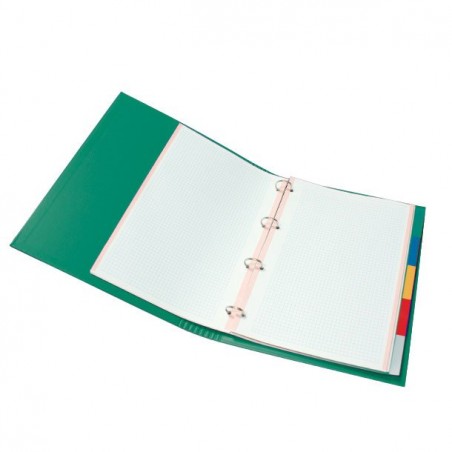 Carpeta Cartón Plus 4a 25mm Gomas con Recambio Verde