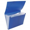 Carpeta Clasificadora Plástico Opaca Azul