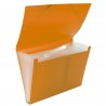 Carpeta Clasificadora Plástico Opaca Naranja