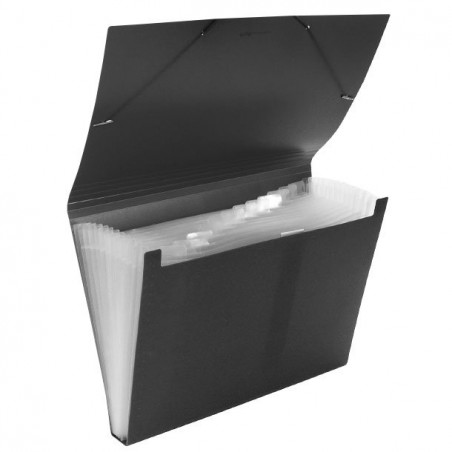 Carpeta Clasificadora Plástico Opaca Negra