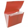 Carpeta Clasificadora Plástico Opaca Rojo