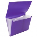 Carpeta Clasificadora Plástico Opaca Violeta