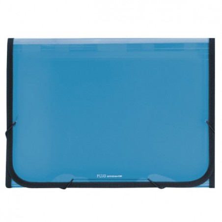 Carpeta Clasificadora Plástico Translúcida Azul