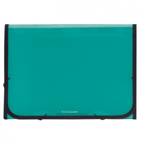 Carpeta Clasificadora Plástico Translúcida Azul Turquesa