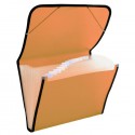 Carpeta Clasificadora Plástico Translúcida Naranja