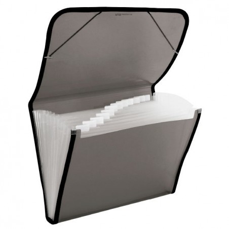 Carpeta Clasificadora Plástico Translúcida Negra