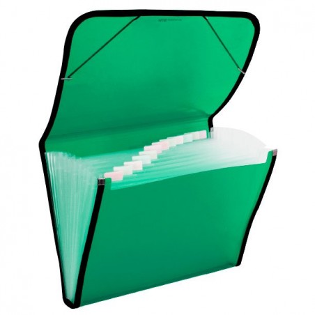 Carpeta Clasificadora Plástico Translúcida Verde
