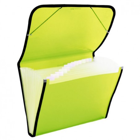 Carpeta Clasificadora Plástico Translúcida Verde Claro