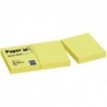 BLOC NOTAS ADHESIVAS REPOSICIONABLES PAPER IN AMARILLAS 40X50MM