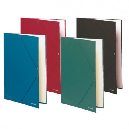 Carpeta Gomas A3 Campus Forrada Azul