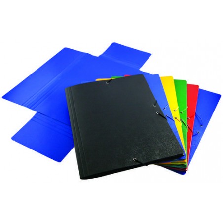 Carpeta gomas A3 Cartón Gofrado Azul