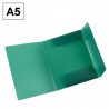 Carpeta Gomas Plástico A5 Verde