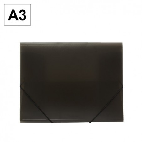 Carpeta Gomas Plástico A3 Humo