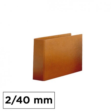 Carpeta Marrón 4º Apaisado 2 Anillas