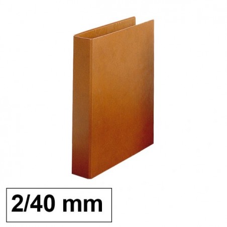Carpeta Marrón Folio Lomo 40mm 2 Anillas