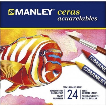 Ceras Acuarelables Manley 24uds