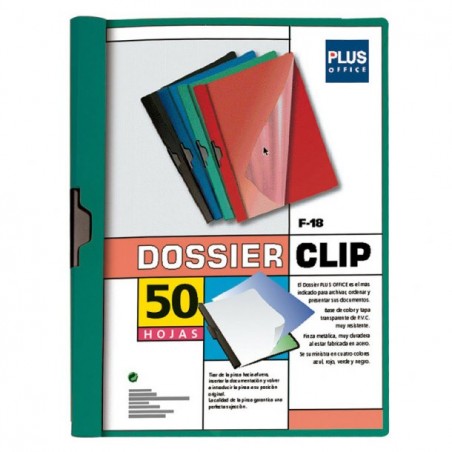 Dossier Clip 50 Hojas Verde